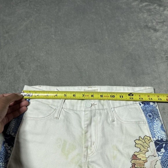 Mother Denim Colorblock Looker‎ in The Scent of Sake Size 26 RARE - Picture 11 of 14